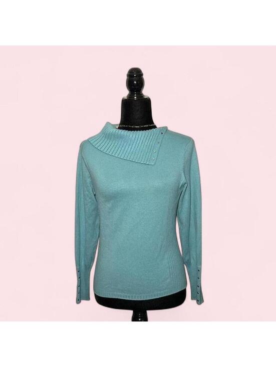 Tops - Laura Petites Y2K Vintage Blue Long Sleeve Top Size Small